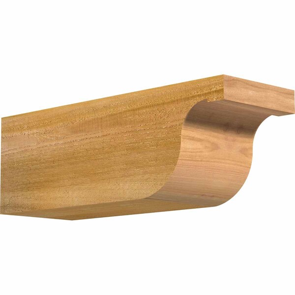 Ekena Millwork Del Monte Rough Sawn Rafter Tail, Western Red Cedar, 6"W x 6"H x 18"L RFT06X06X18DEL00RWR - main